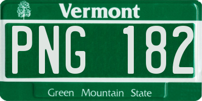 VT license plate PNG182