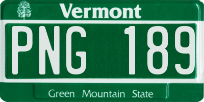 VT license plate PNG189