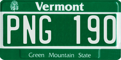 VT license plate PNG190