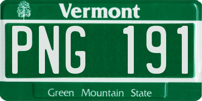 VT license plate PNG191