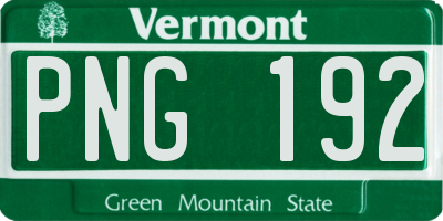 VT license plate PNG192