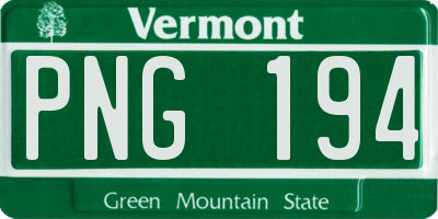 VT license plate PNG194