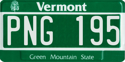 VT license plate PNG195
