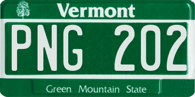 VT license plate PNG202