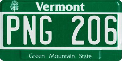 VT license plate PNG206