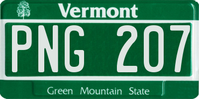 VT license plate PNG207