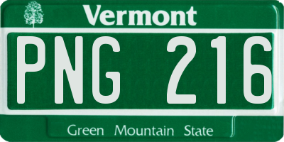 VT license plate PNG216