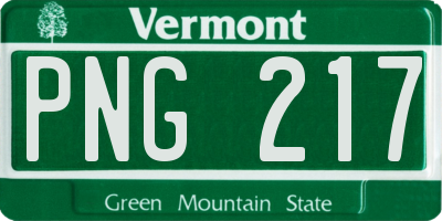 VT license plate PNG217