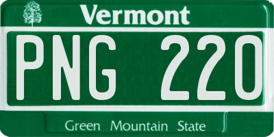 VT license plate PNG220