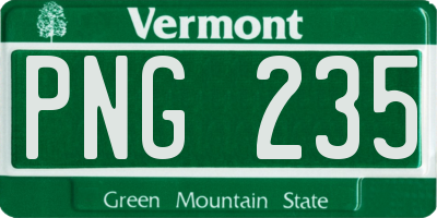 VT license plate PNG235