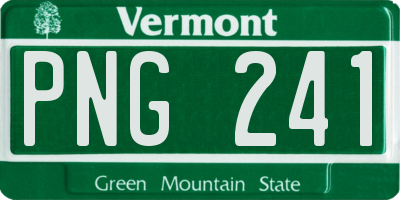 VT license plate PNG241