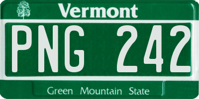 VT license plate PNG242