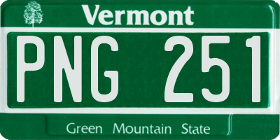 VT license plate PNG251