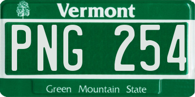 VT license plate PNG254
