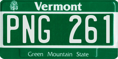 VT license plate PNG261