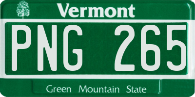 VT license plate PNG265