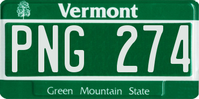 VT license plate PNG274