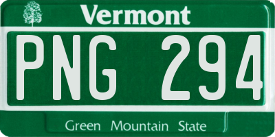 VT license plate PNG294