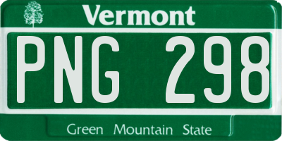 VT license plate PNG298