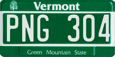VT license plate PNG304