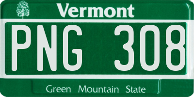 VT license plate PNG308