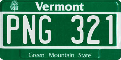 VT license plate PNG321