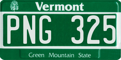 VT license plate PNG325