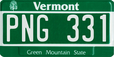 VT license plate PNG331