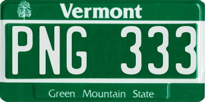 VT license plate PNG333