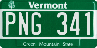 VT license plate PNG341