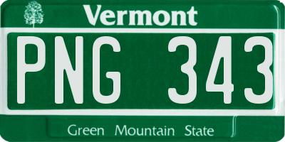 VT license plate PNG343