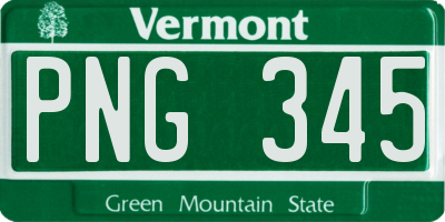 VT license plate PNG345