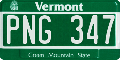 VT license plate PNG347