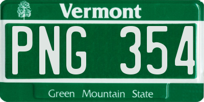 VT license plate PNG354