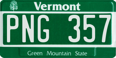 VT license plate PNG357