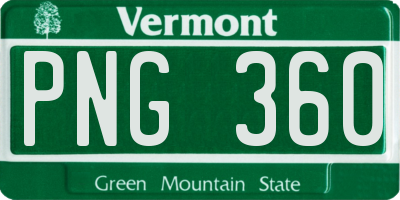VT license plate PNG360