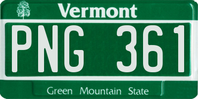 VT license plate PNG361
