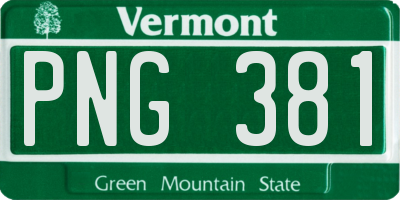 VT license plate PNG381