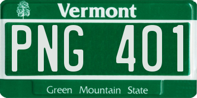 VT license plate PNG401
