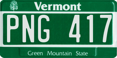 VT license plate PNG417