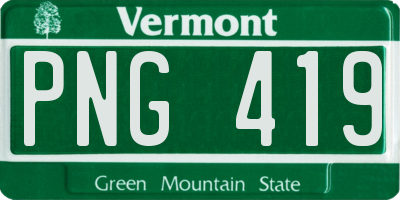 VT license plate PNG419