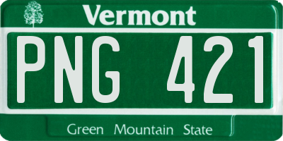 VT license plate PNG421