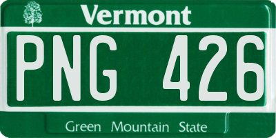 VT license plate PNG426