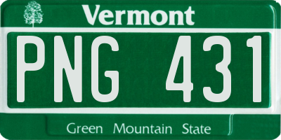 VT license plate PNG431