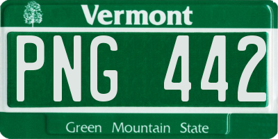 VT license plate PNG442