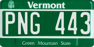 VT license plate PNG443