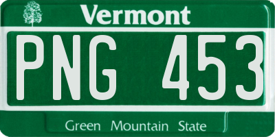 VT license plate PNG453