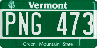 VT license plate PNG473