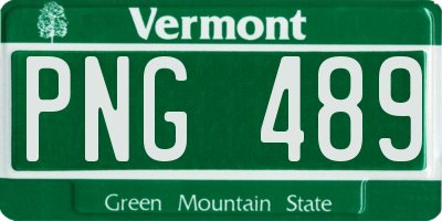 VT license plate PNG489