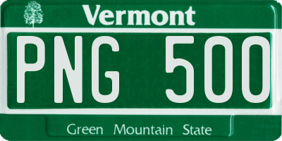 VT license plate PNG500